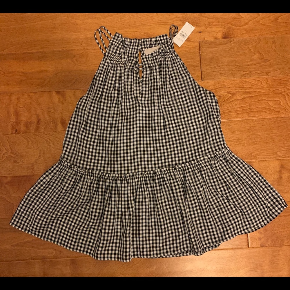 Loft peplum tank